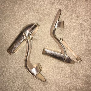 Steve Madden gold heels